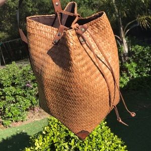 Wicker satchel